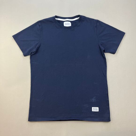 Norse Projects T-Shirt Adult Small Navy Blue Basic Crewneck Short Sleeve Cotton - Picture 1 of 12